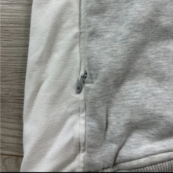 Lululemon On The Double Pullover Sweater Heathered White / Heathered White - Picture 9 of 16